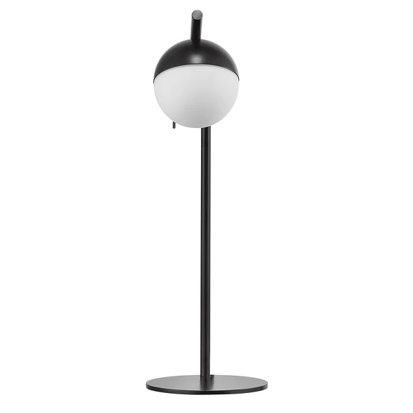 Tischleuchte Contina - Opalglas / Stahl - 1-flammig - Schwarz - Image 6