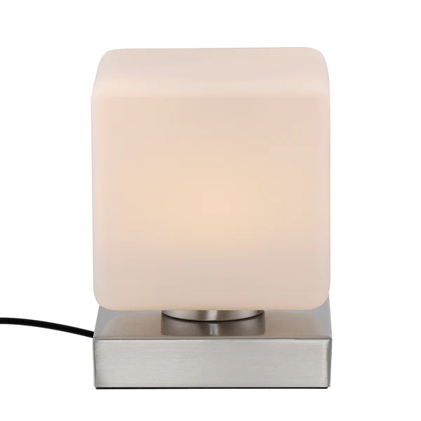 Tischleuchte Dadoa - Milchglas / Eisen - 1-flammig - Silber - Image 7