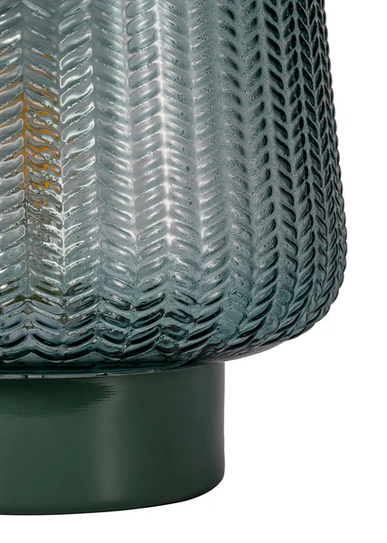Tischleuchte Glamour Typ B - Aluminium / Farbglas - 1-flammig - Türkis - Image 6