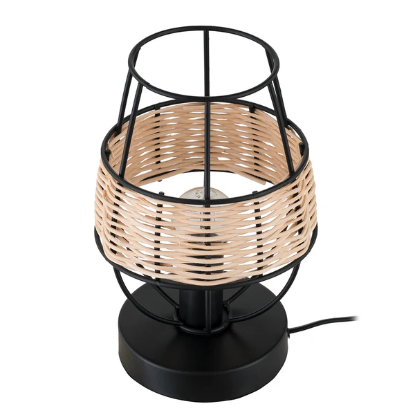 Tischleuchte Jerup - Eisen / Rattan  - 1-flammig - Image 4