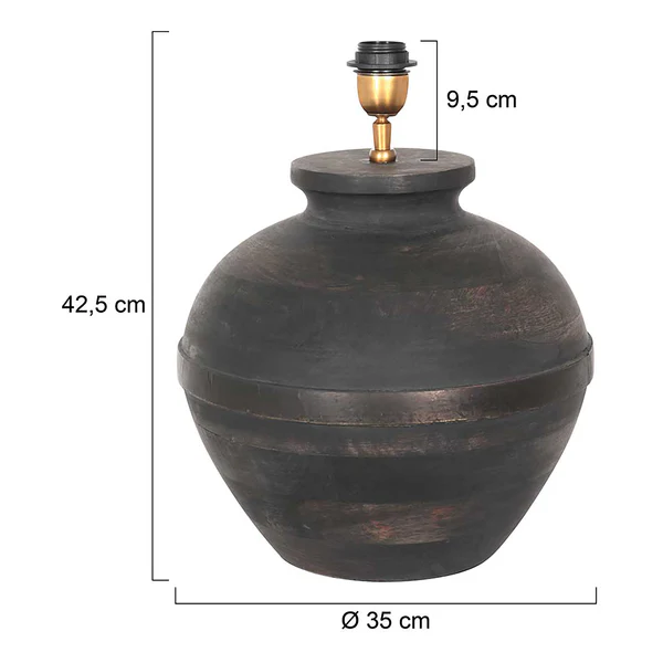 Tischleuchte Lyons ohne Schirm Typ A - Aluminium - 1-flammig - Schwarz - Image 8