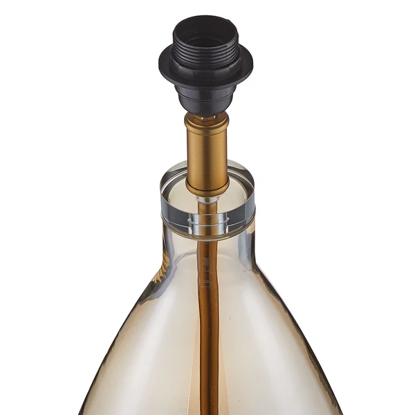 Tischleuchte MADAME VERRE XL - Glas / Metall / Leinen - Gold - Höhe: 85 cm - Image 11