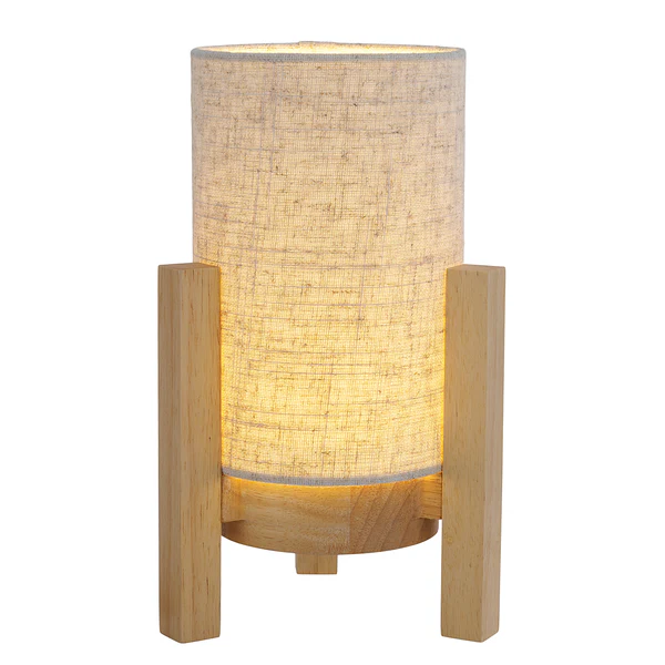 Tischleuchte Madita - Mischgewebe - 1-flammig - Beige - 16 x 25 cm - Image 4