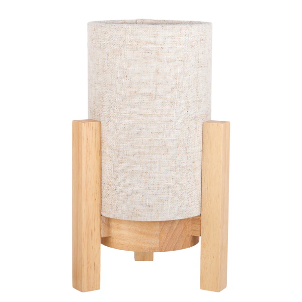 Tischleuchte Madita - Mischgewebe - 1-flammig - Beige - 16 x 25 cm - Image 5
