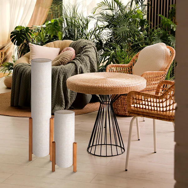 Tischleuchte Matilda - Mischgewebe - Beige - 1-flammig - Höhe: 52 cm - Image 3