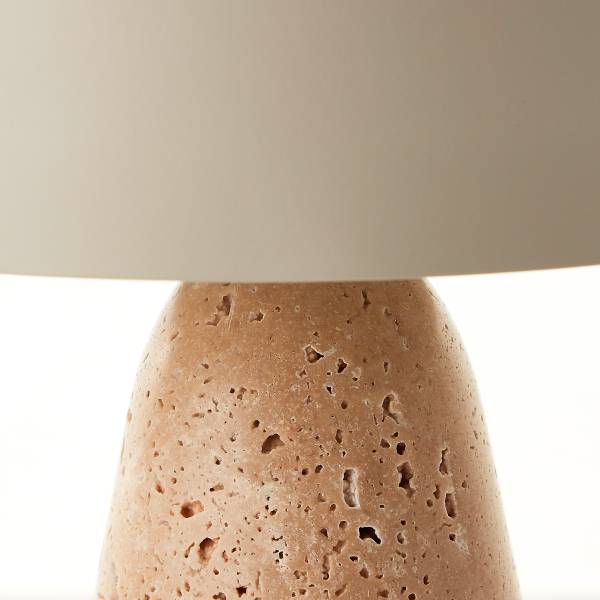 Tischleuchte Nalam Marmor - Eisen / Marmor - Beige - 1-flammig - Image 8