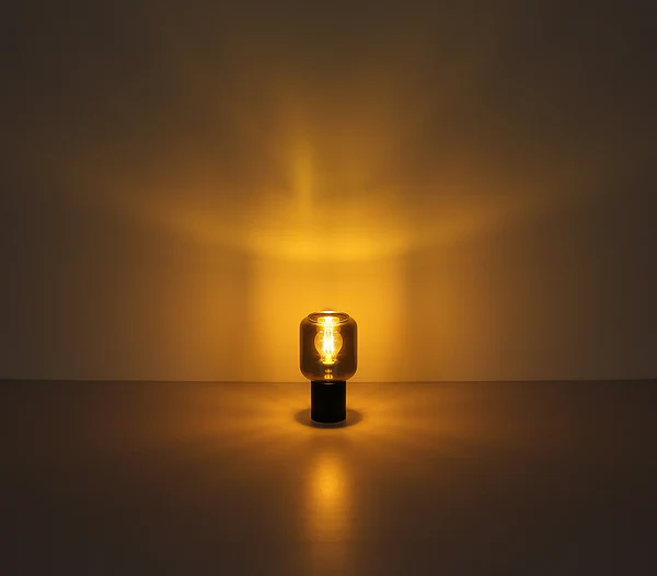 Tischleuchte Ninjo - Farbglas / Eisen - 1-flammig - Schwarz - Image 3
