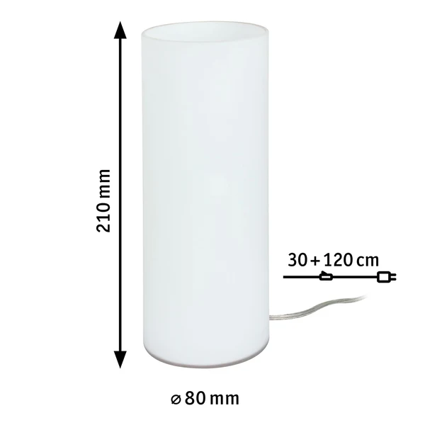 Tischleuchte Noora - Milchglas / Edelstahl - 1-flammig - Image 3
