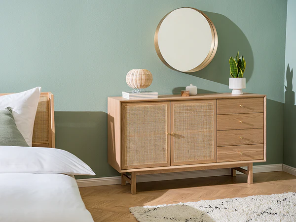 Tischleuchte Rauma I - Eisen / Rattan -1-flammig - Beige - Image 3