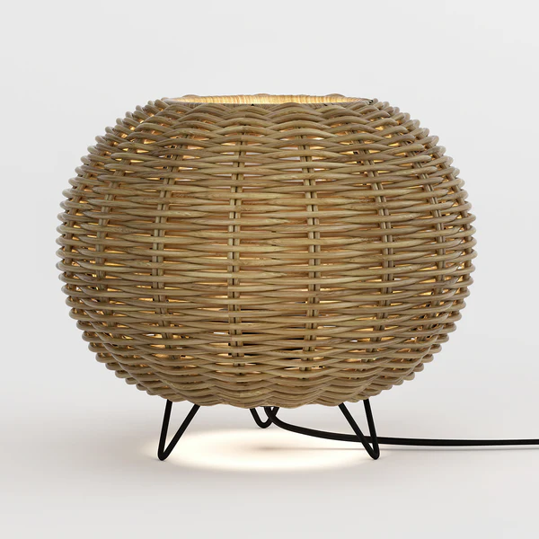 Tischleuchte Rauma I - Rattan / Eisen - 1-flammig - Braun - Image 7