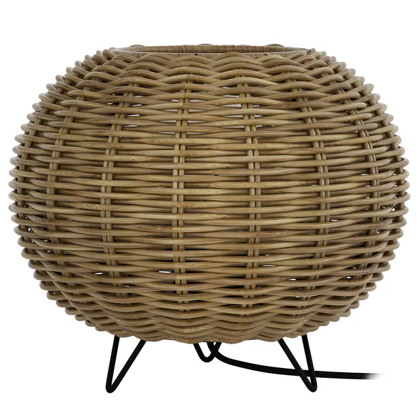 Tischleuchte Rauma I - Rattan / Eisen - 1-flammig - Braun - Image 8