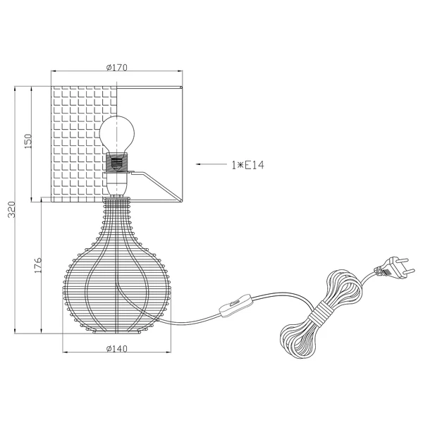 Tischleuchte Rauma III - Rattan - 1-flammig - Braun - Image 11