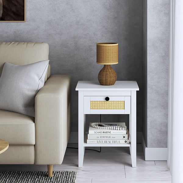 Tischleuchte Rauma III - Rattan - 1-flammig - Braun - Image 2