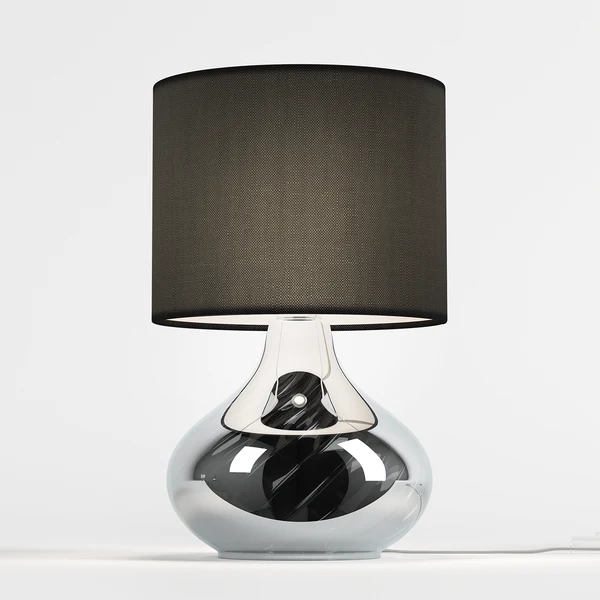 Tischleuchte Salo IV - Baumwollstoff / Rauchglas - 1-flammig - Rauchgrau - Image 2