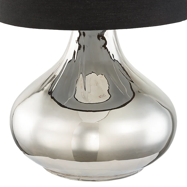 Tischleuchte Salo IV - Baumwollstoff / Rauchglas - 1-flammig - Rauchgrau - Image 7