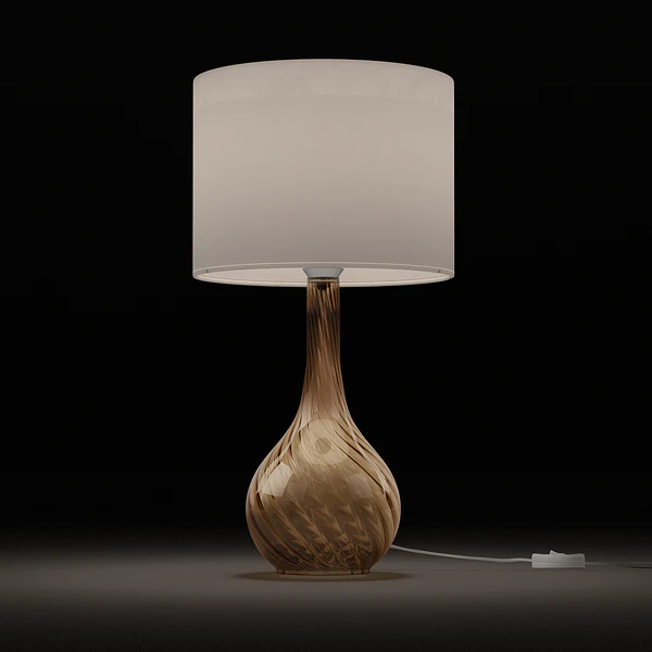 Tischleuchte Salo V - Baumwollstoff / Glas - 1-flammig - Image 3