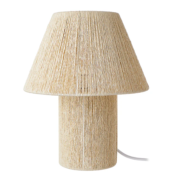 Tischleuchte WEAVER - Papiergeflecht / Metall - Beige - Image 4