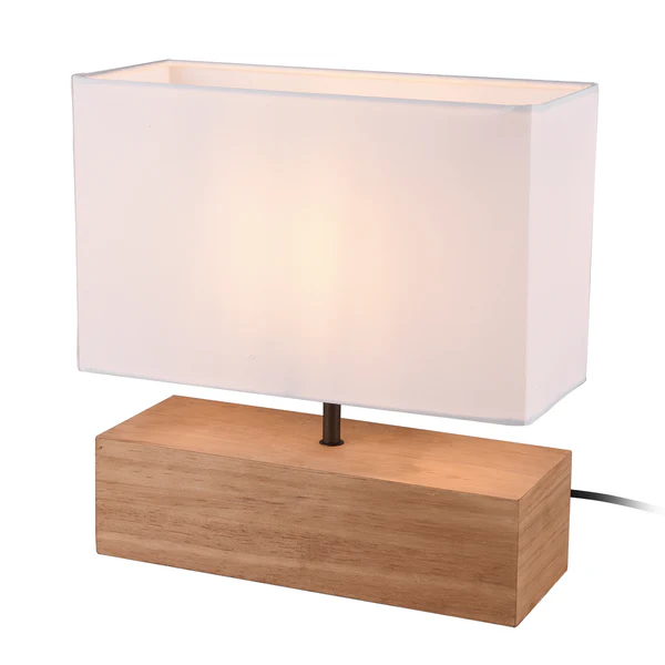 Tischleuchte Woody II - Webstoff / Pinie - 1-flammig