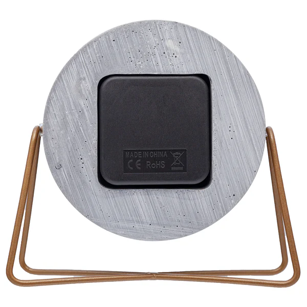 Tischuhr Cross Table - Metall / Kunststein - Lichtgrau - Image 8