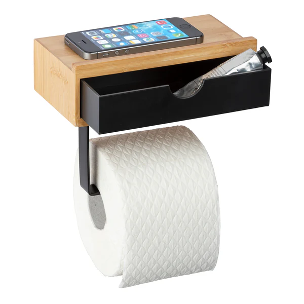 Toilettenpapierhalter Bambusa - Bambus - Natur / Mehrfarbig - Image 2