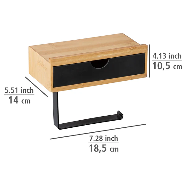 Toilettenpapierhalter Bambusa - Bambus - Natur / Mehrfarbig - Image 6