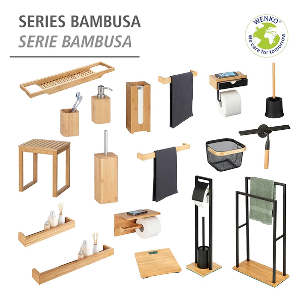 Toilettenpapierhalter Bambusa - Bambus - Natur / Mehrfarbig - Image 7