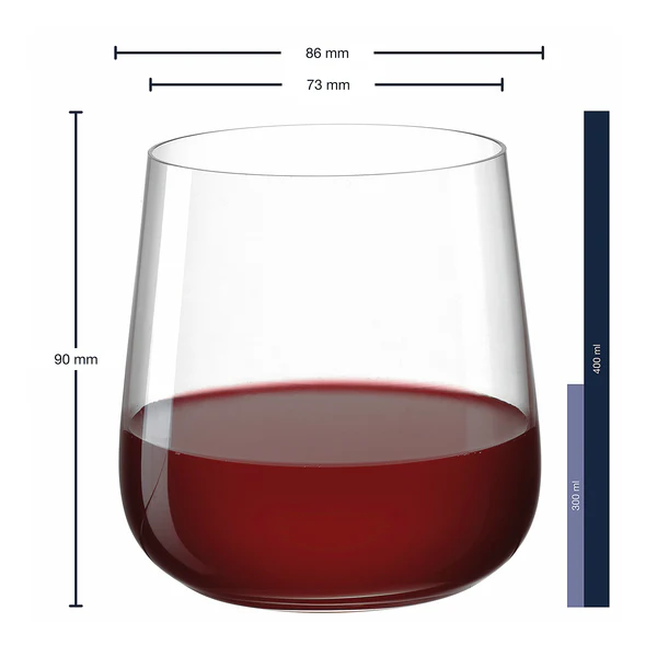 Trinkglas Brunelli (6er-Set) - Transparent - 400 ml - Image 2