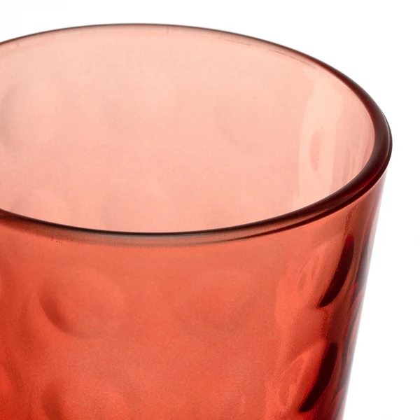 Trinkglas Optic - Klarglas - Rot - 4er Set - Fassungsvermögen: 0.54 L - Image 5