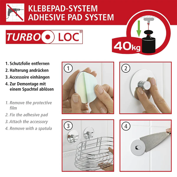 Turbo-Loc Eckregal Butono - Stahl - Chrom - Image 6