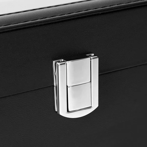 Uhrenbox Bradford III - Kunstleder / Samt - Schwarz / Grau - Image 8