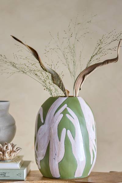Vase Adalena - Grün - Keramik - 31 x 24 x 24 cm - Image 3