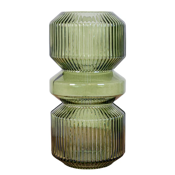 Vase Calden - Glas - Grün