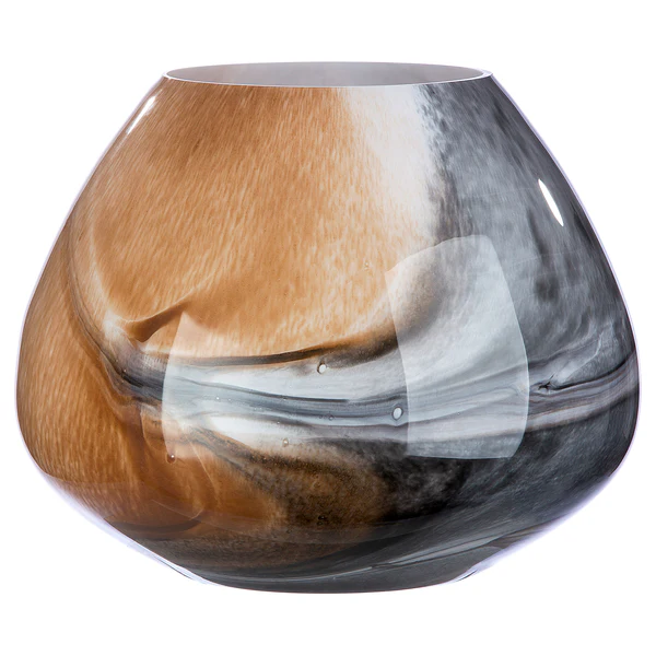Vase Draga - Farbglas - Braun - Höhe: 30 cm