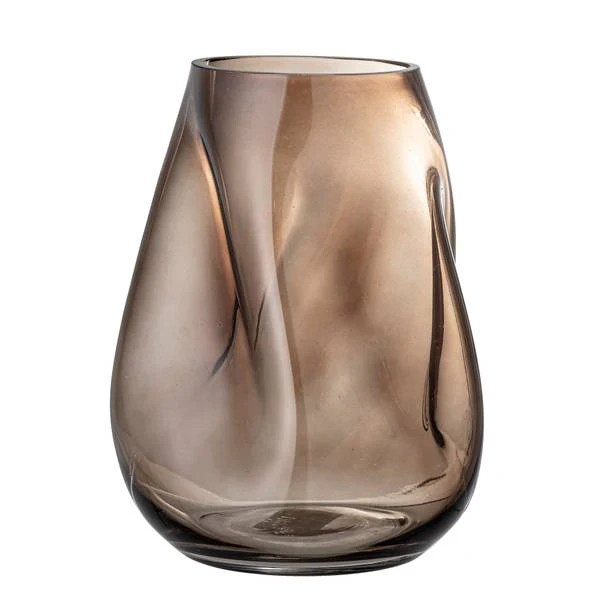 Vase Ingolf - Glas - Braun