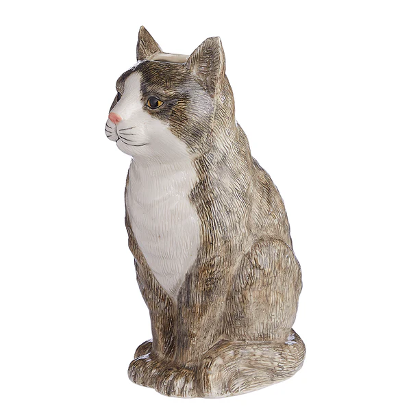 Vase MINKA Katze - Steingut - Grau