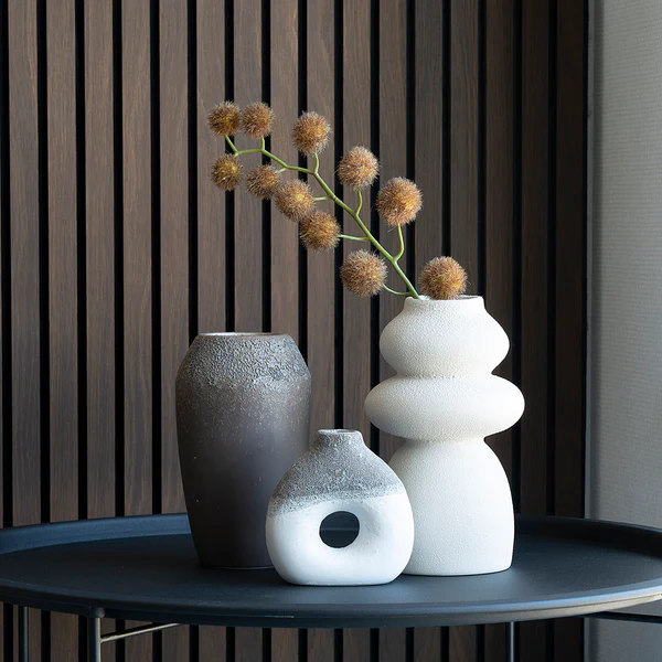 Vase Navestad - Steingut - Beige - Image 2