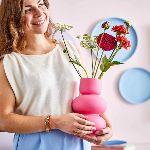 Vase PINK - Steinzeug - Pink - Image 4