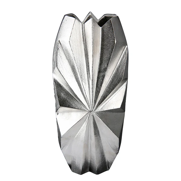 Vase Rayons Typ B - Aluminium - Silber