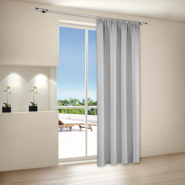 Verdunklungsvorhang Fides - Polyester - Grau - Image 2