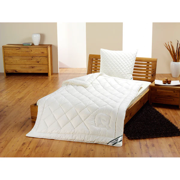 Vierjahreszeiten-Steppbett Baumwolle - Baumwolle - Weiß - 135 x 200 cm - Image 2
