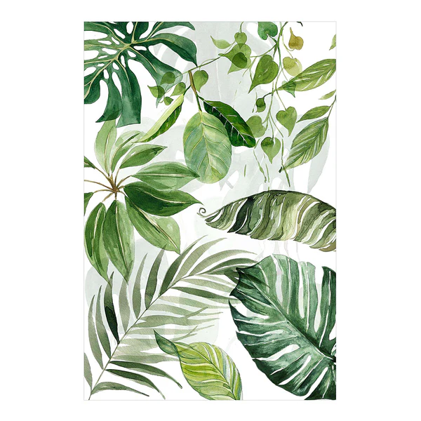 Vinylteppich Tropische Blätter & Ranken - Vinyl / Polyester - 120 x 180 cm