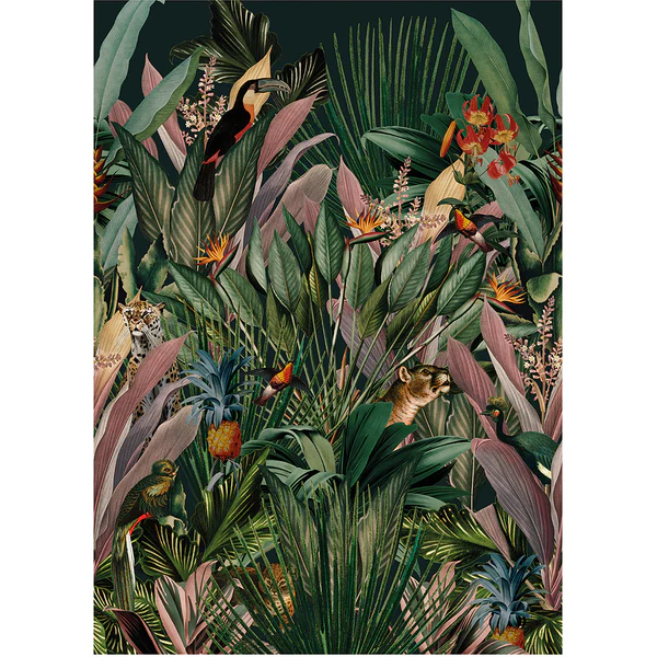 Vlies Fototapete Aaliyah - Mehrfarbig - 2m x 2,8m x 0,02m