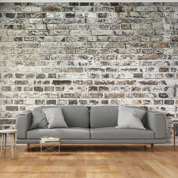 Vlies Fototapete Alte Mauer - Vlies - Braun - 100 x 70 cm - Image 4