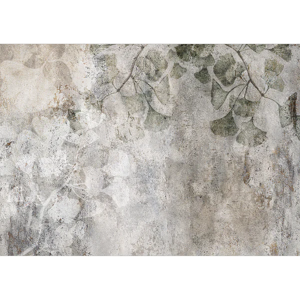 Vlies Fototapete Jurassic Ginkgo - Vlies - Grau - 400 x 280 cm