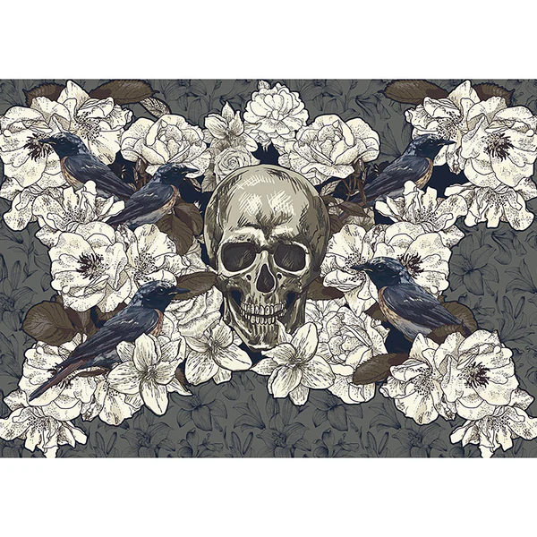 Vlies Fototapete King - Premium Vlies - Grau - 350 x 245 cm