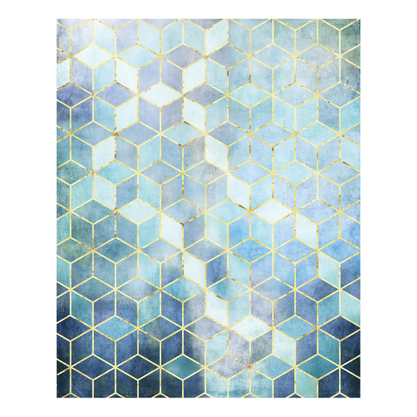 Vlies Fototapete Mosaik Azzuro - Vlies - Blau