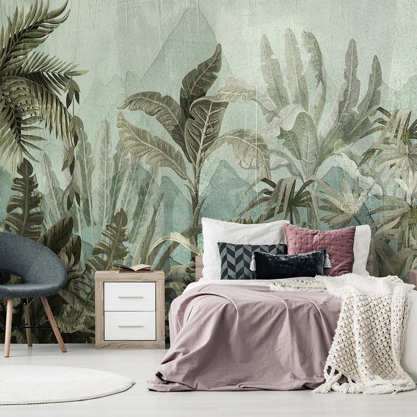 Vlies Fototapete Mountain Jungle - Vlies - Mehrfarbig - 300 x 210 cm - Image 2