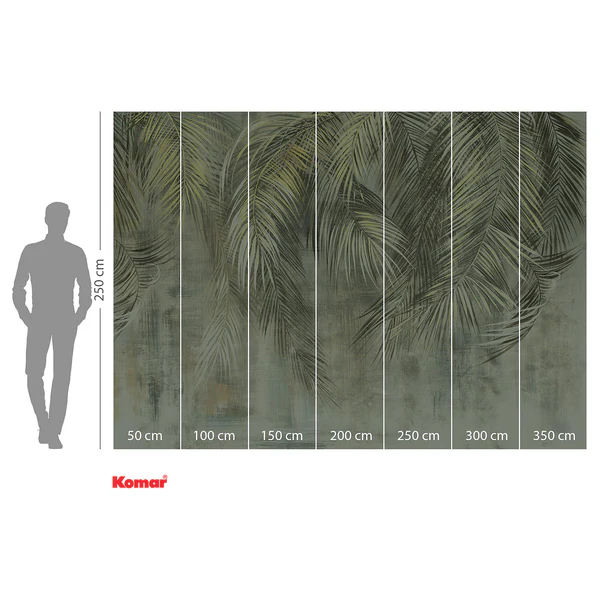 Vlies Fototapete Palm Fronds - Vlies - Grün / Blau - Image 4