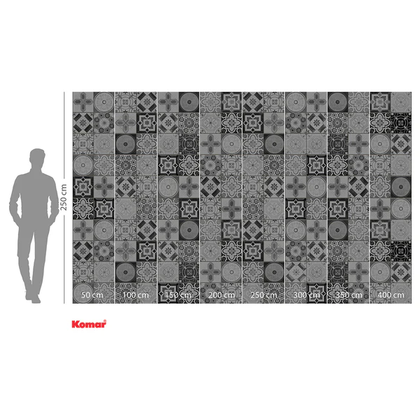 Vlies Fototapete Pattern Porto - Vlies - Mehrfarbig - 400 x 250 cm - Image 4
