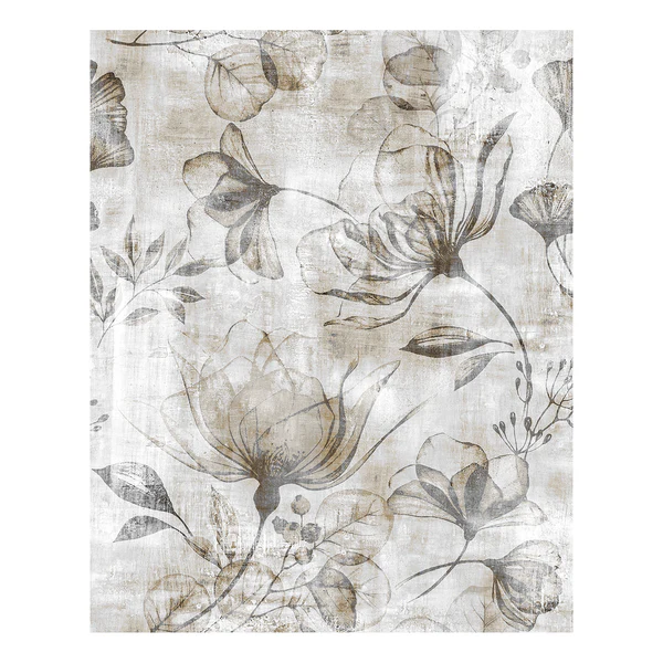 Vlies Fototapete Rustic Roses - Vlies - Schwarz / Weiß - 200 x 250 cm